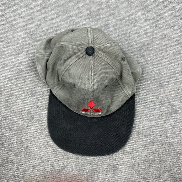Mitsubishi Motors Hat Cap One Size Adjustable Green Black Cars Casual Streetwear - Picture 4 of 11